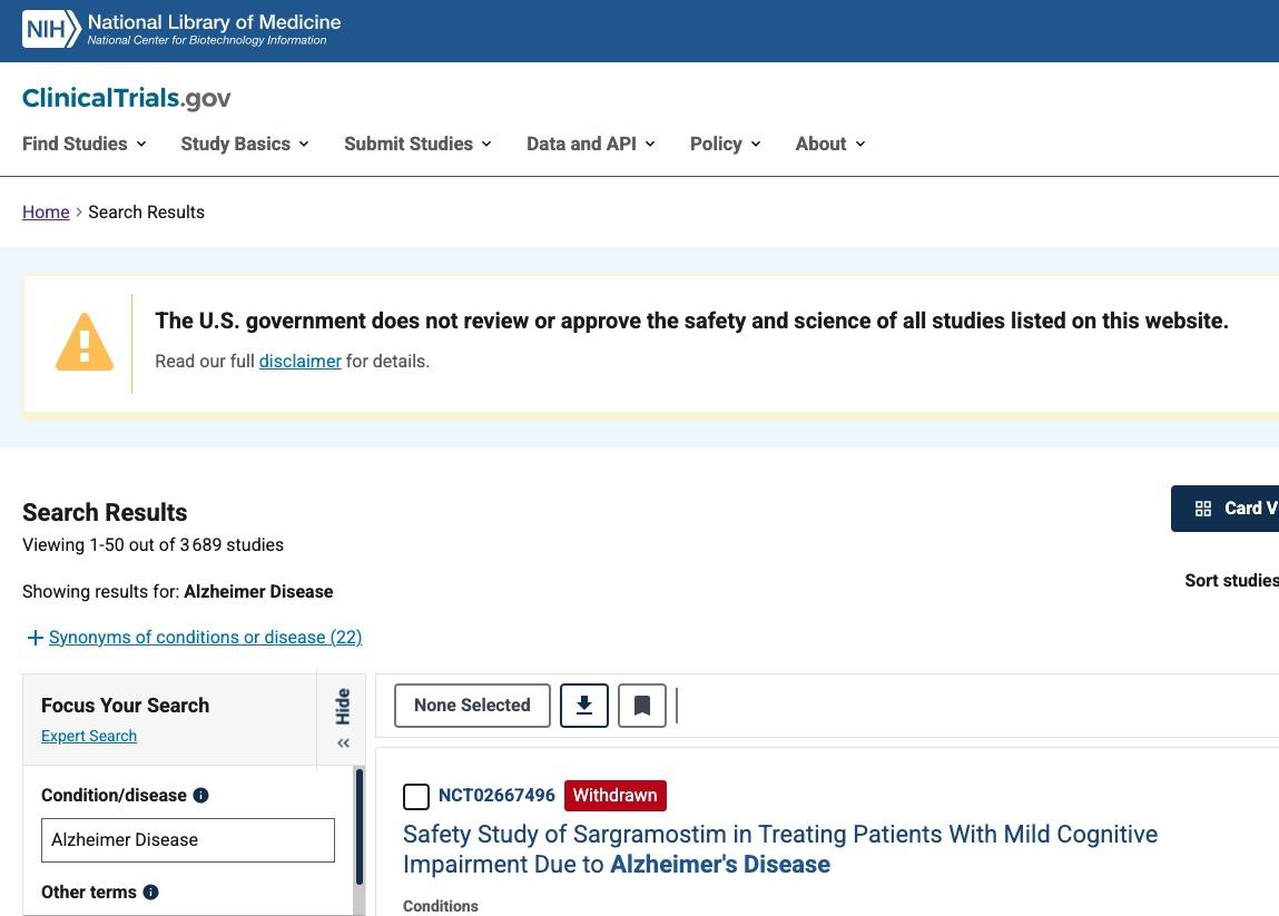 Clinicaltrials